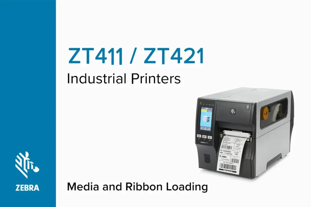 zt411 421 media ribbon loading